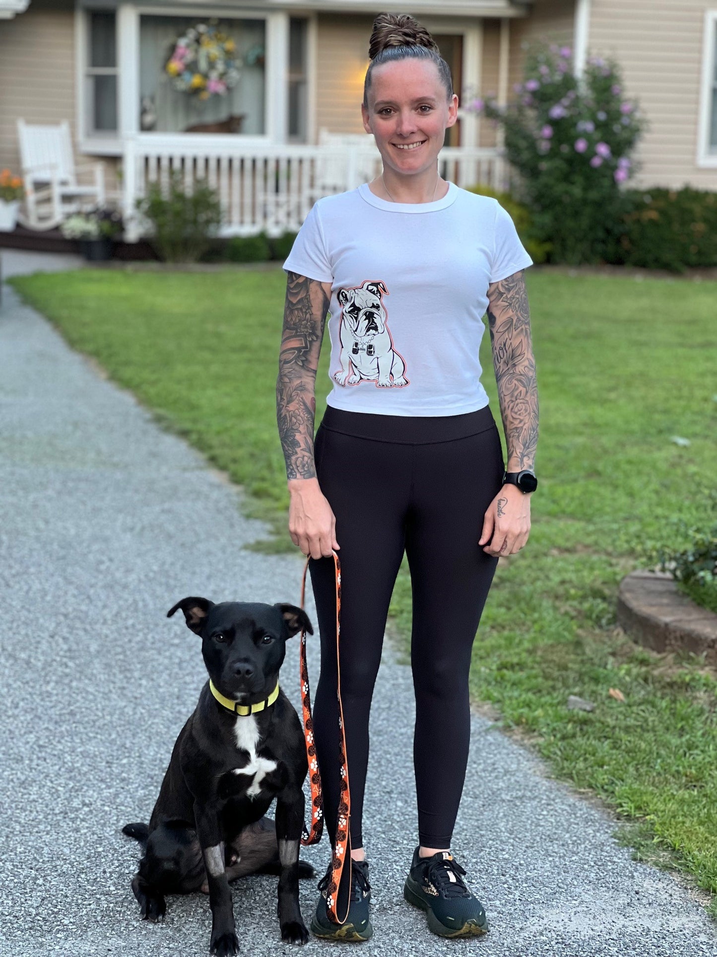 ABC Animal Rescue White Crop T-shirt