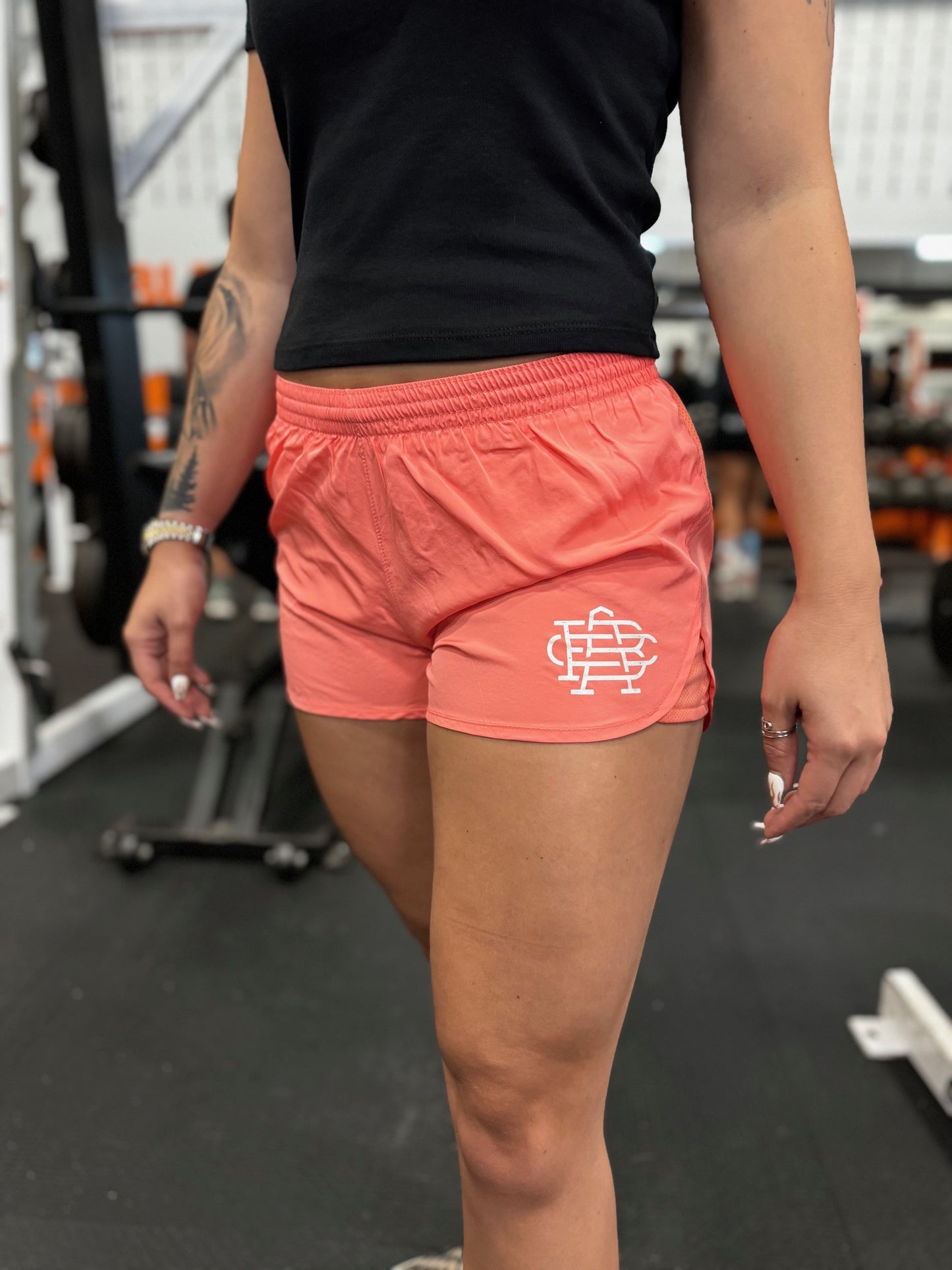 Women's Training Shorts - Coral