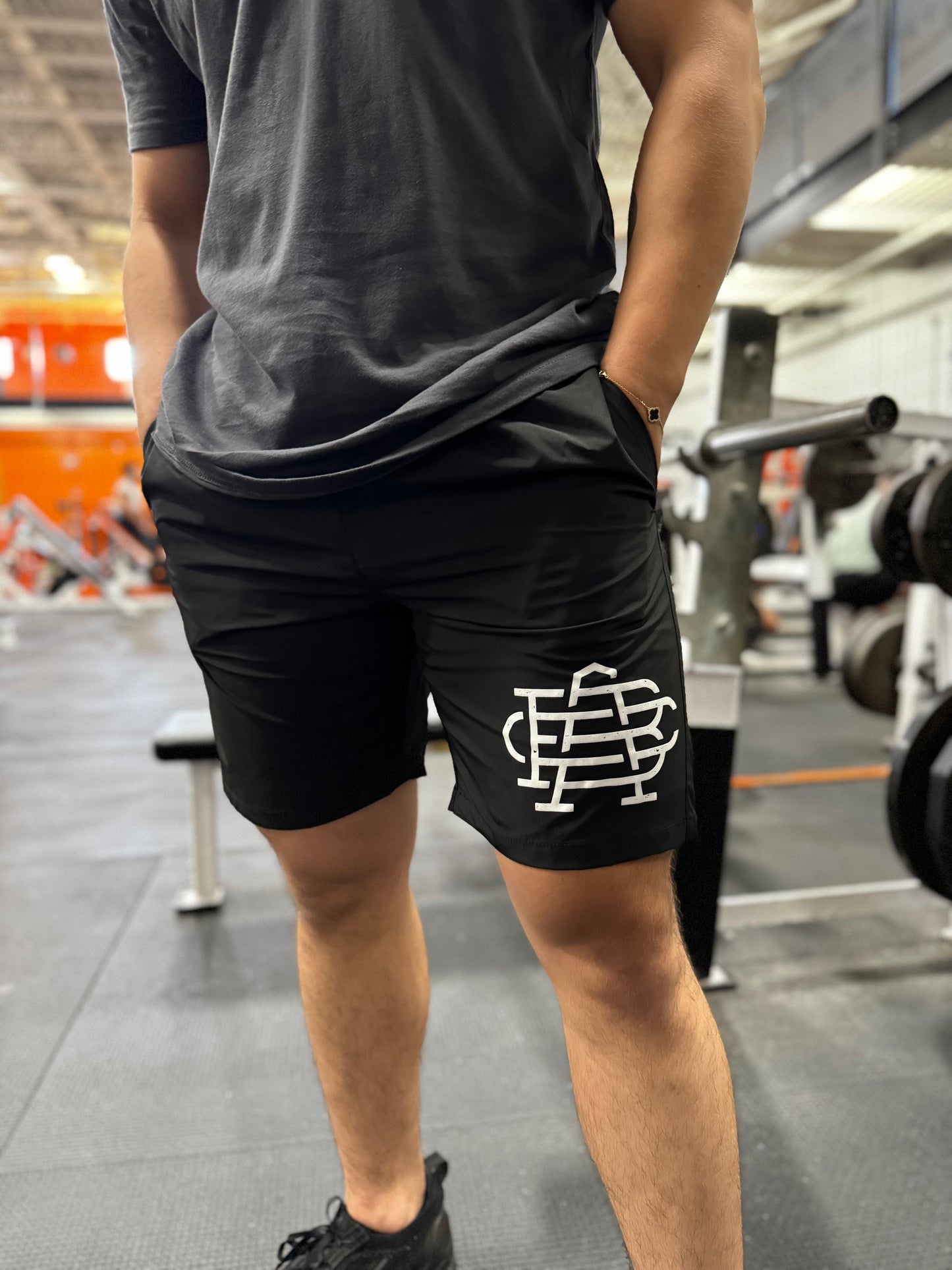 Monogram Men's Training Shorts Grey - 3 colors