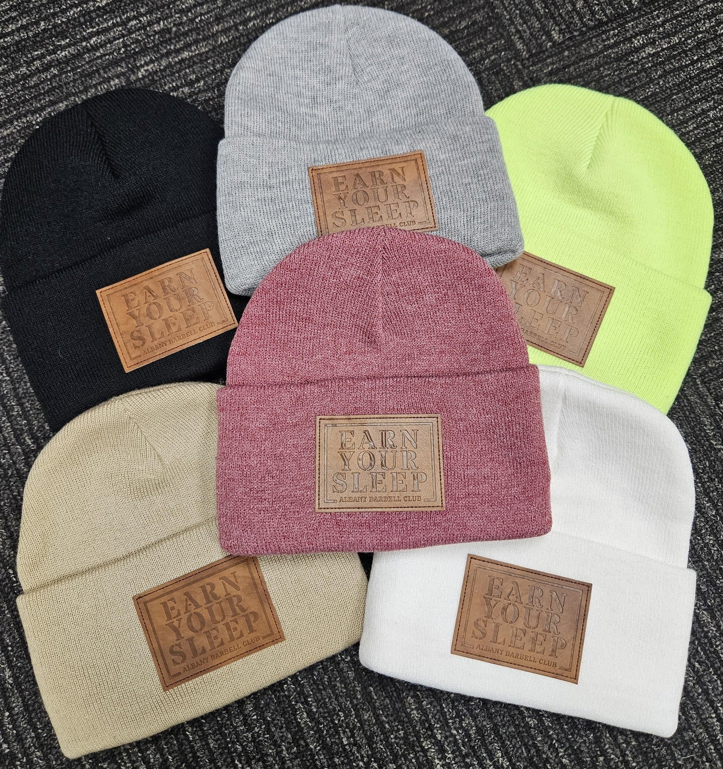 Earn Your Sleep Patch Beanie 6 colors