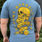 Skull Scroll Short Sleeve T-Shirt FRENCH BLUE 3 colors