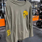 Skull and Scroll Long Sleeve T-Shirt SAGE GREEN 2 Colors